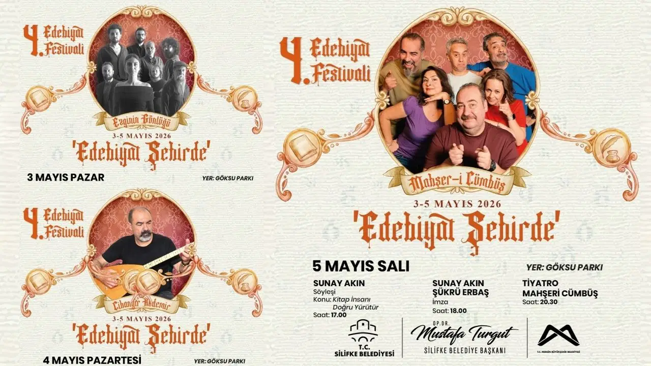4. Silifke Edebiyat Festivali Başlıyor