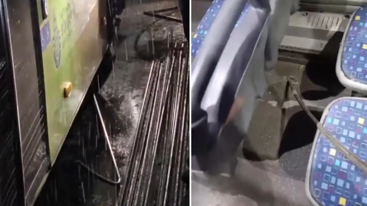 Fatih'te inşaat demiri İETT otobüsünün altını delerek içeri girdi; yolcu yaralandı