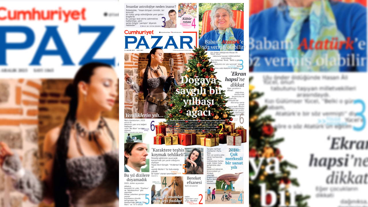 Cumhuriyet Pazar bu hafta da dopdolu!