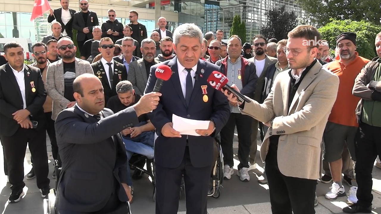 Gaziler, Aile Bakanlığı önünden haykırdı