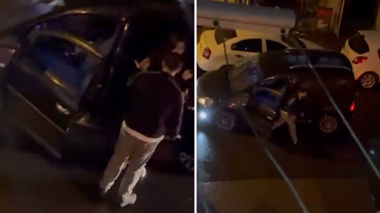 Yer: Fatih... Kadını kolundan tutup zorla aracına bindirdi: Mahalleli tepki gösterdi! 'Sus oğlum, bağırma kıza...'
