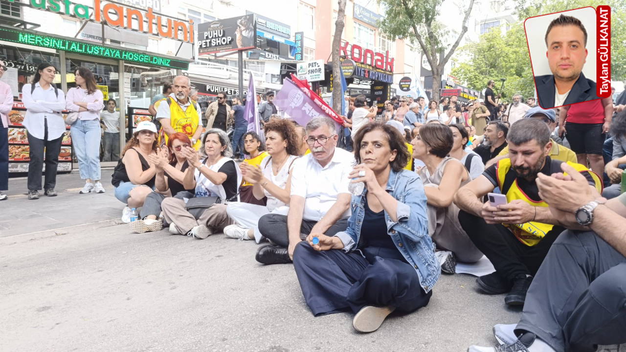 Ankara'da 'KHK'liler için adalet' eylemine polis müdahalesi
