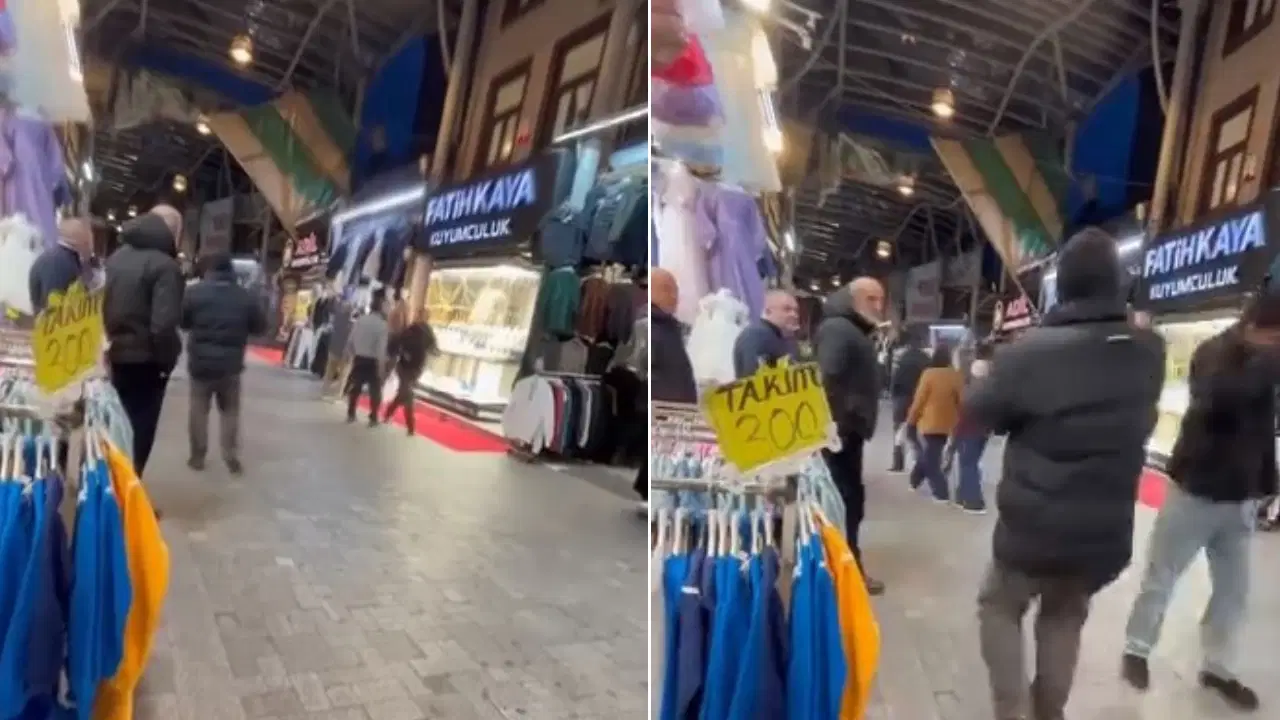 Tarihi Kapalı Çarşı'da çatılar uçtu!