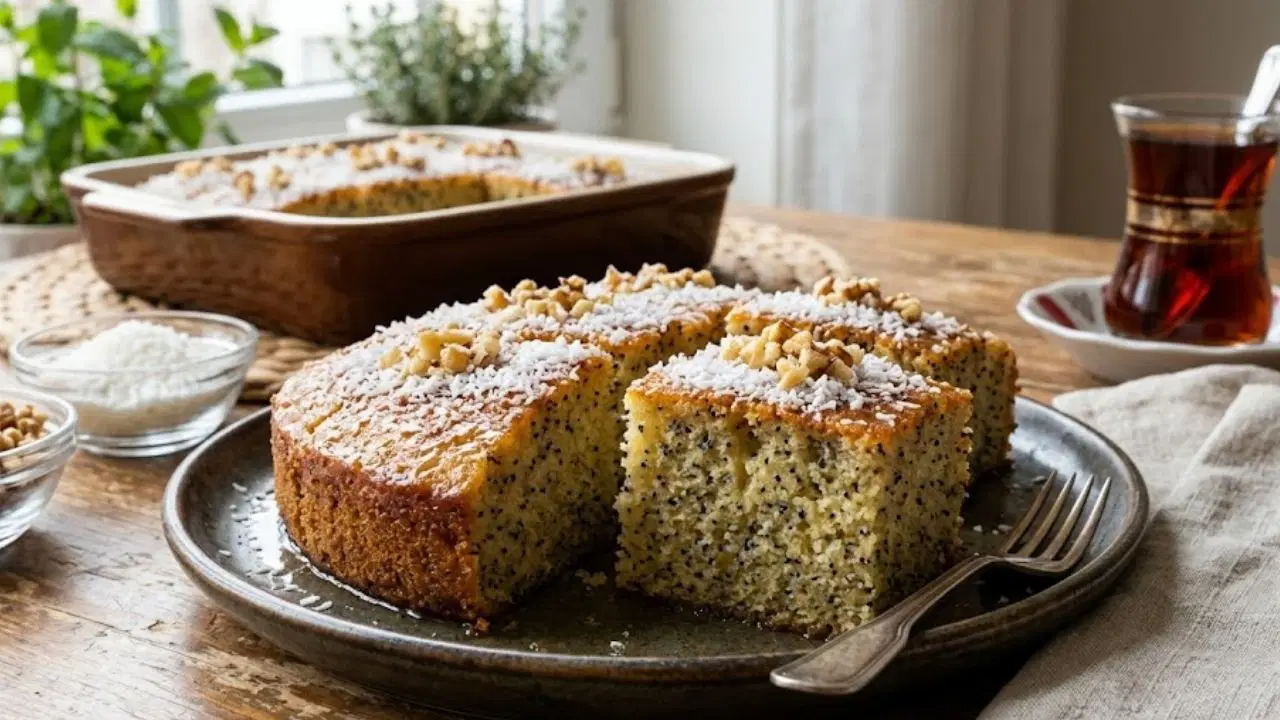 Şerbetiyle sofraları şenlendiren lezzet: Haşhaşlı revani tarifi