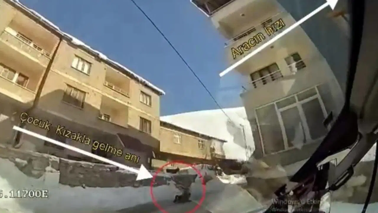 11 yaşındaki Lezgin kızakla kayarken otobüsün altında kaldı: Yaşamını yitirdi!