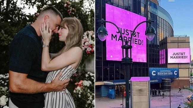 Taylor Swift ve Travis Kelce resmen evlendi