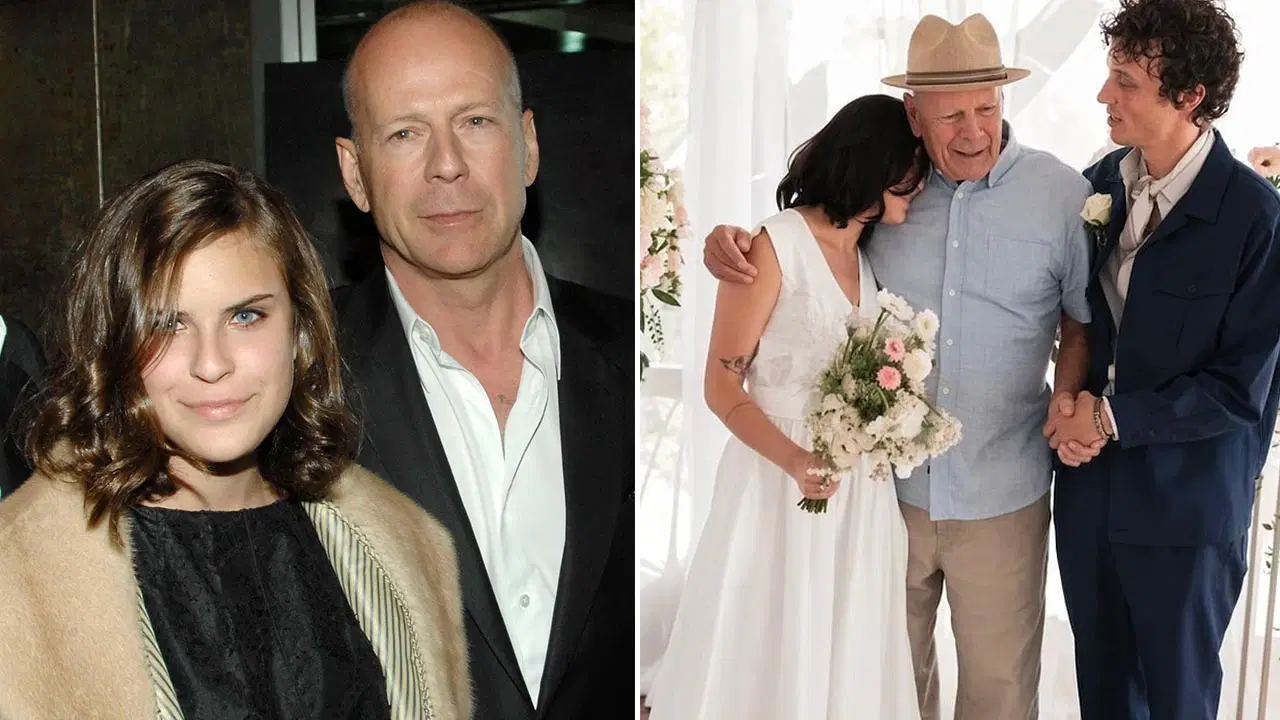 Demansla mücadele eden Bruce Willis'ten duygulandıran kare: Kızı Tallulah evlendi