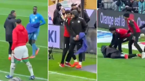 Tarihi finalde havlu krizi: Senegalli kaleciyi yerlerde sürüklediler!