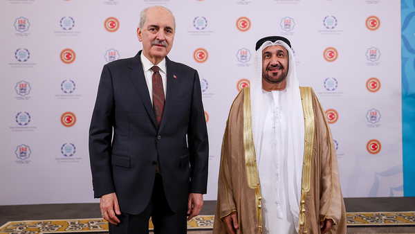 Numan Kurtulmuş, Arap Parlamentosu Başkanı Alyammahi ile İstanbul'da bir araya geldi