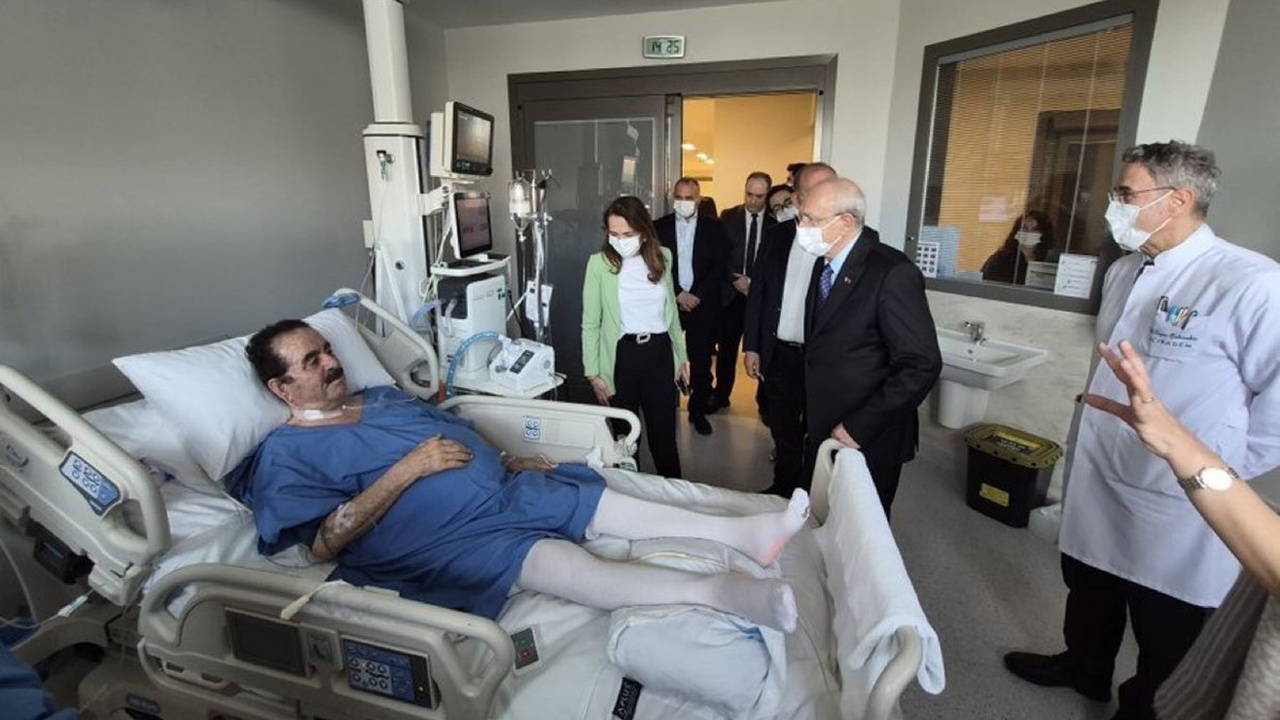 Kılıçdaroğlu ve Gürsel Tekin İbrahim Tatlıses'i hastanede ziyaret etti