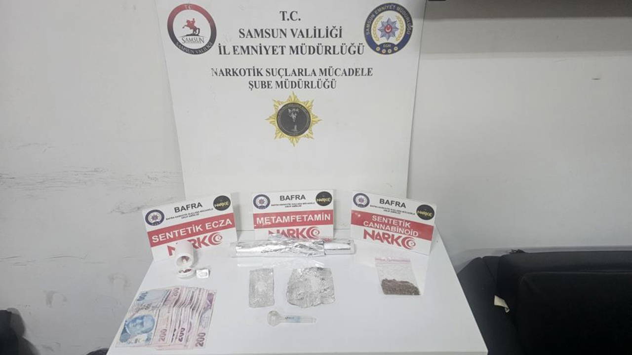Bafra’da uyuşturucu operasyonu: 2 gözaltı