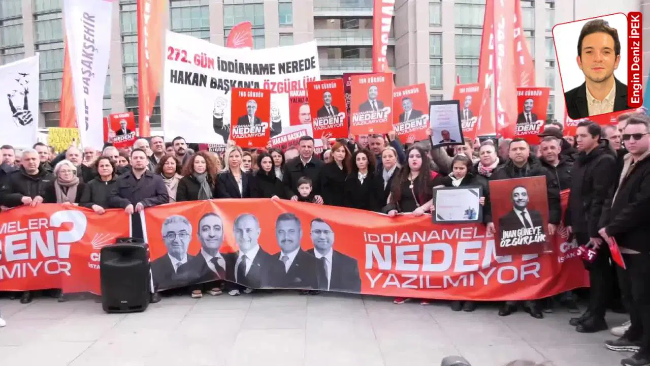 Beş tutuklu başkan için hâlâ yazılamayan iddianameye Çağlayan’da protesto: Delil varsa yazın