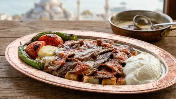Bursa sokaklarından ev mutfağına: Cızırdayan tereyağıyla ev yapımı İskender tarifi...