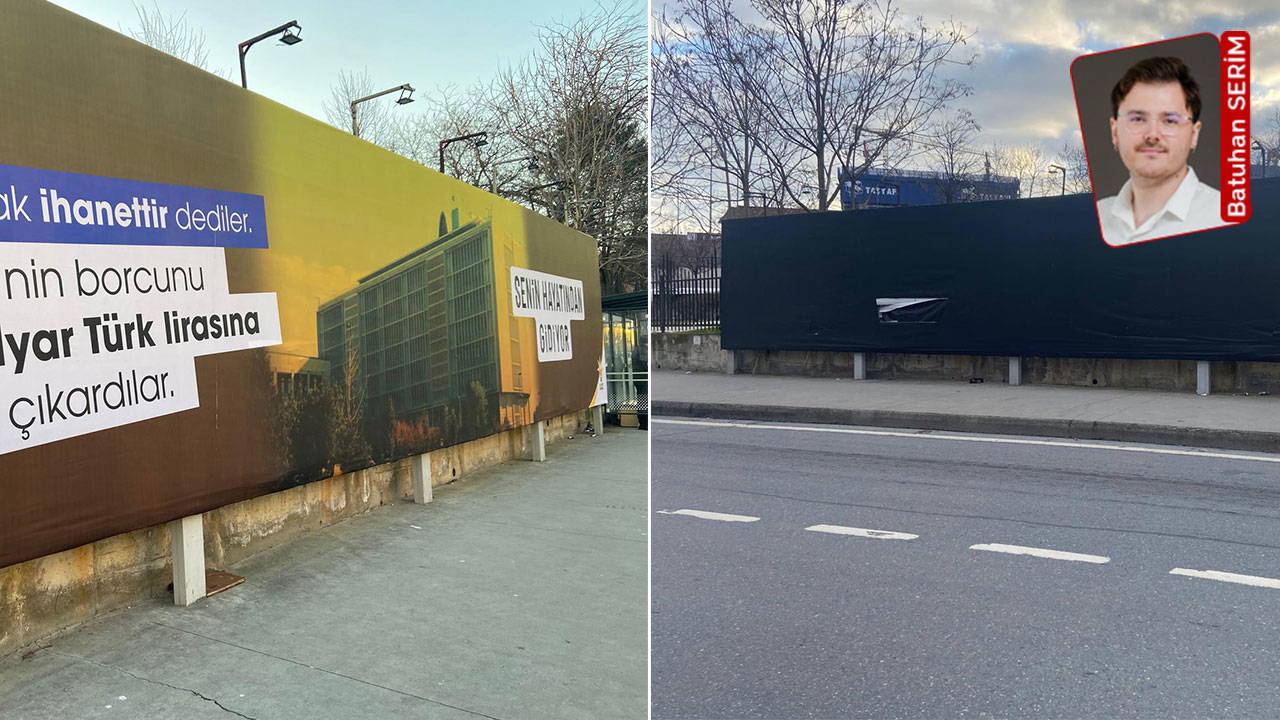 CHP suç duyurusunda bulunmuş, AKP İl Başkanı 'dezenformasyon' demişti: O afiş kaldırıldı!