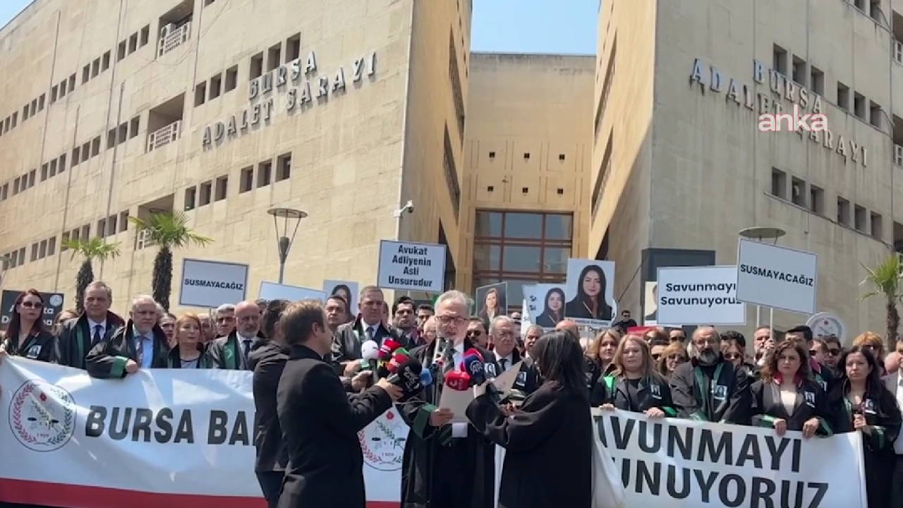 Bursa'da avukat Kocaefe'nin öldürülmesi protesto edildi... Erinç Sağkan: 'Bir meslektaşımızı daha toprağa gömmek istemiyoruz'