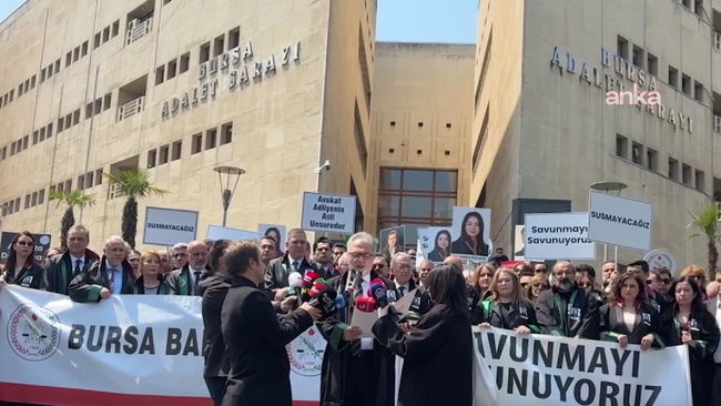 Bursa'da avukat Kocaefe'nin öldürülmesi protesto edildi