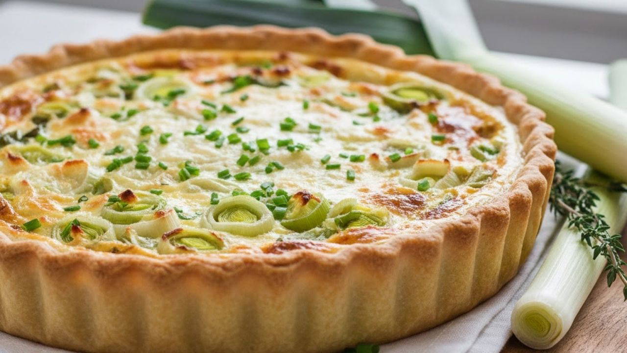 Kahvaltı sofralarına farklılık katan lezzet: Pırasalı kiş tarifi