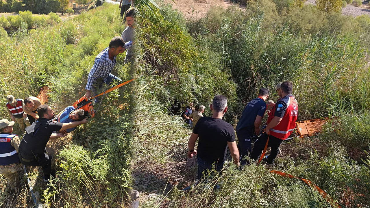 Okula giden öğretmenlerin içinde olduğu otomobil dereye yuvarlandı: 2 yaralı