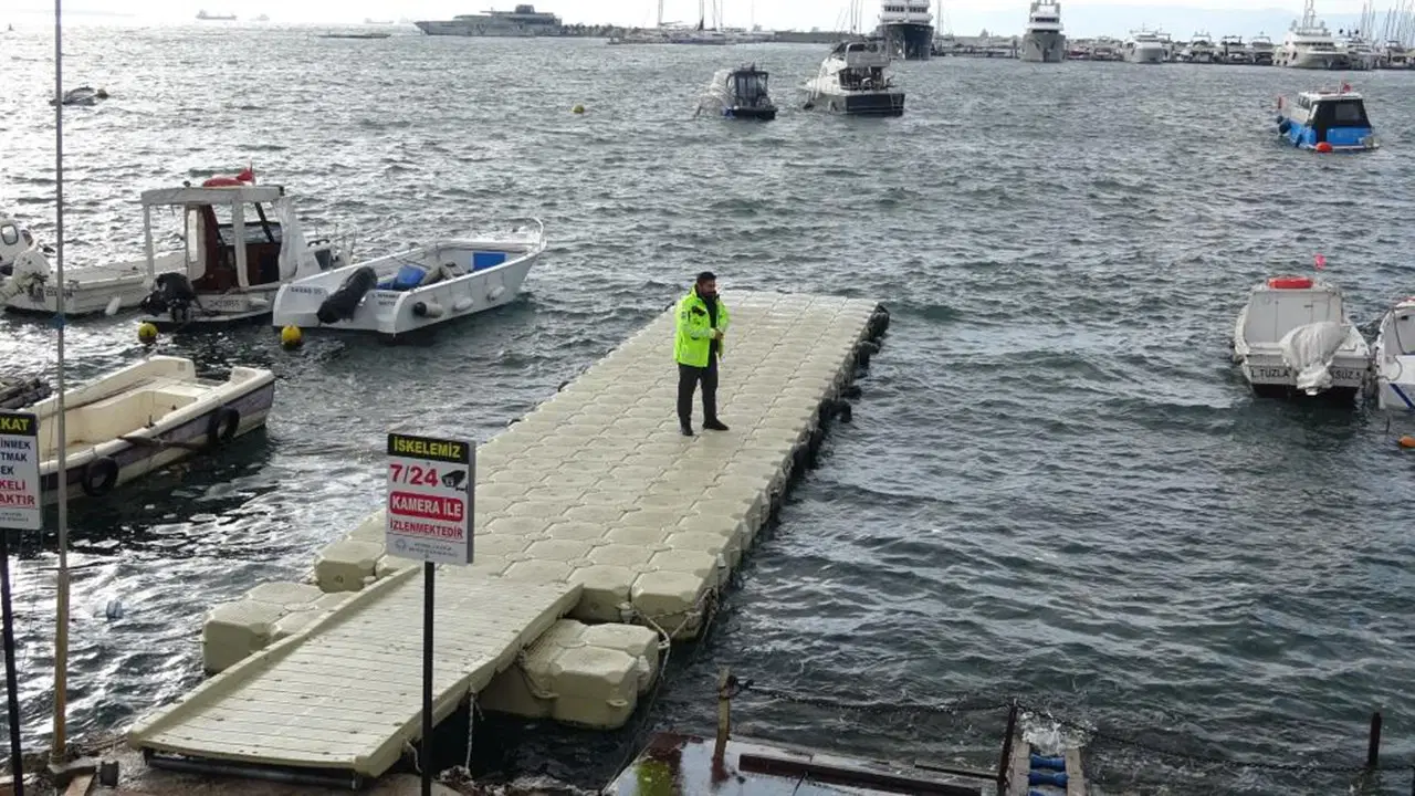 Pendik’te tepki çeken olay: Kediye tekme atıp denize fırlattı