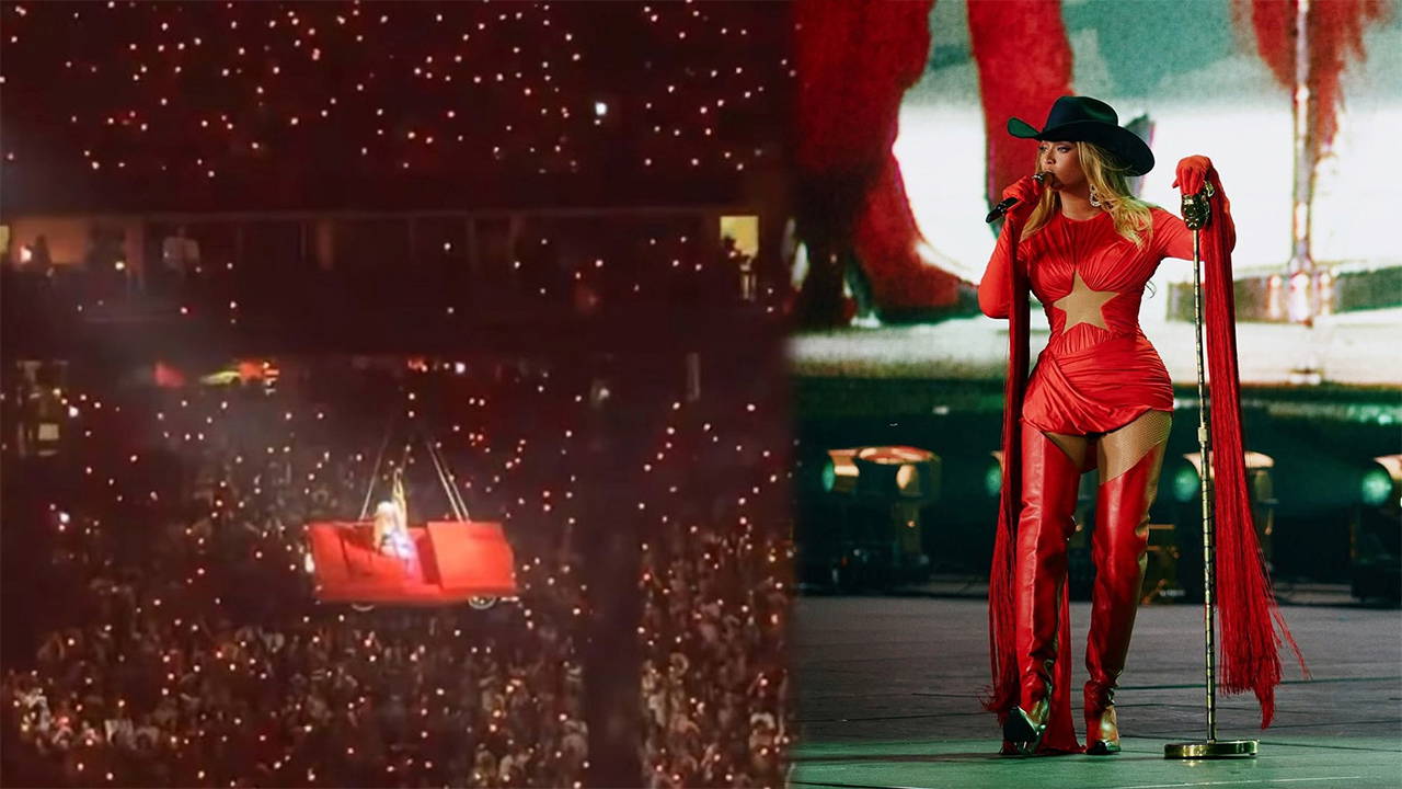 Beyonce'nin uçan arabası havada yan yattı: Şarkıcı düşmekten kıl payı kurtuldu!