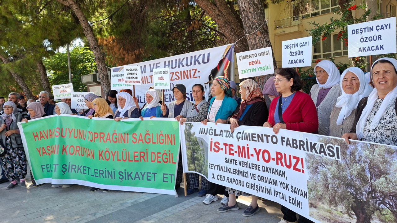 Deştinliler, çimento fabrikasına karşı sekiz haftadır adalet nöbetinde