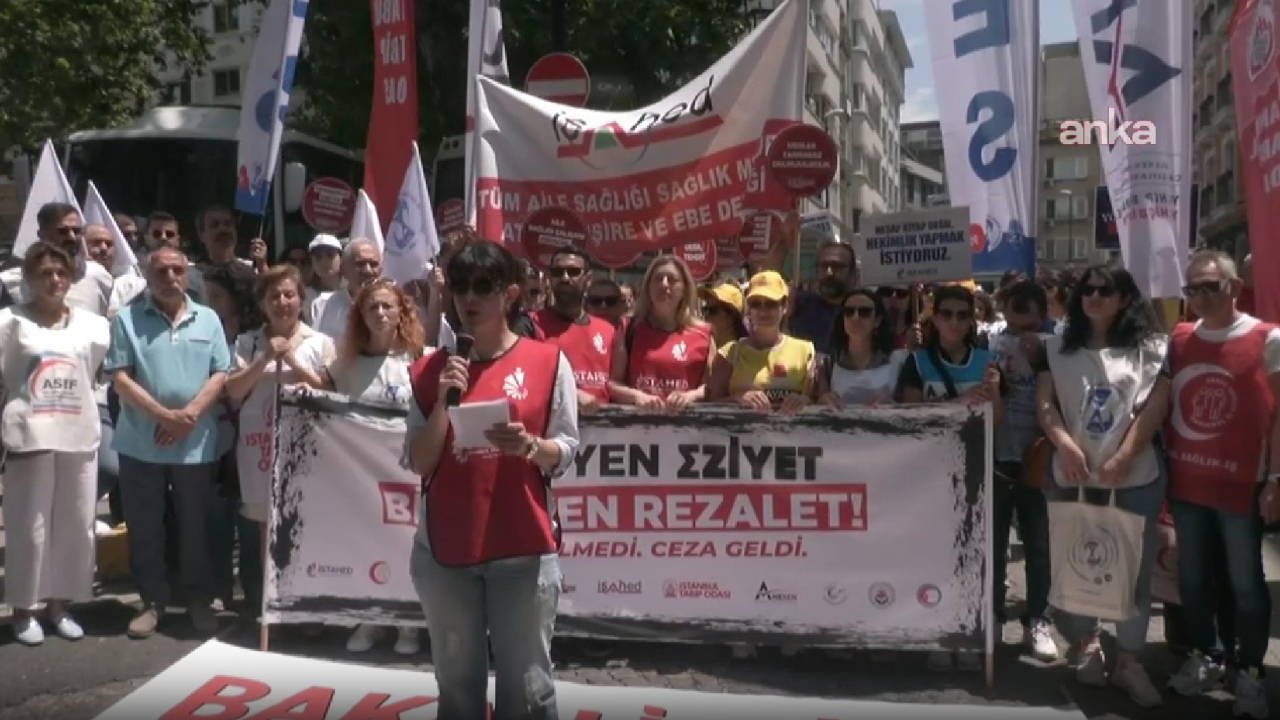 Hekimler ve sağlık çalışanları İstanbul'dan Sağlık Bakanı'na seslendi: Biz sizin köleniz değiliz; eziyet yönetmeliğini geri çekin