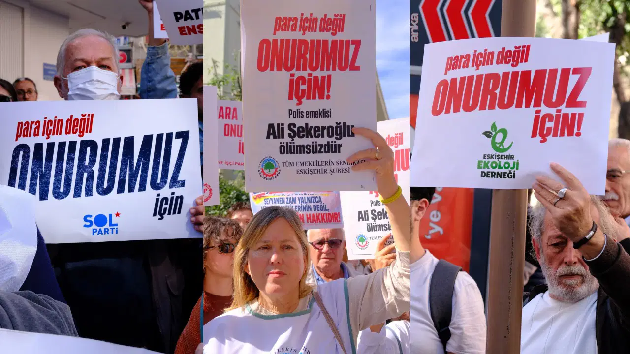 Eskişehir’de emekliler Ali Şekeroğlu için yürüdü: ‘Yoksulluğa mahkûm edilmeyeceğiz’