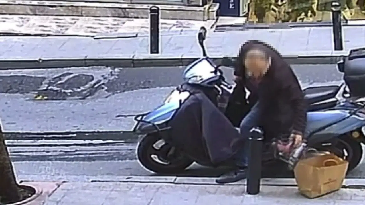Şişli'de taşlama makinesi hırsızlığı kamerada
