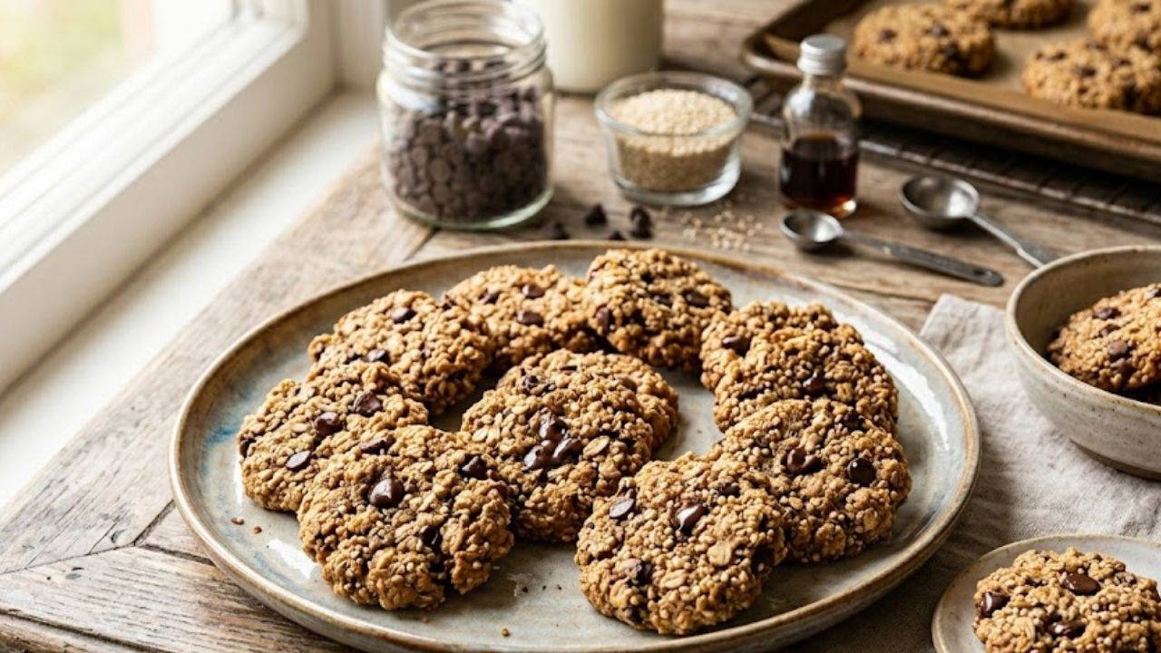 Tatlı krizlerine fit dokunuş: Kinoalı çikolatalı kurabiye tarifi