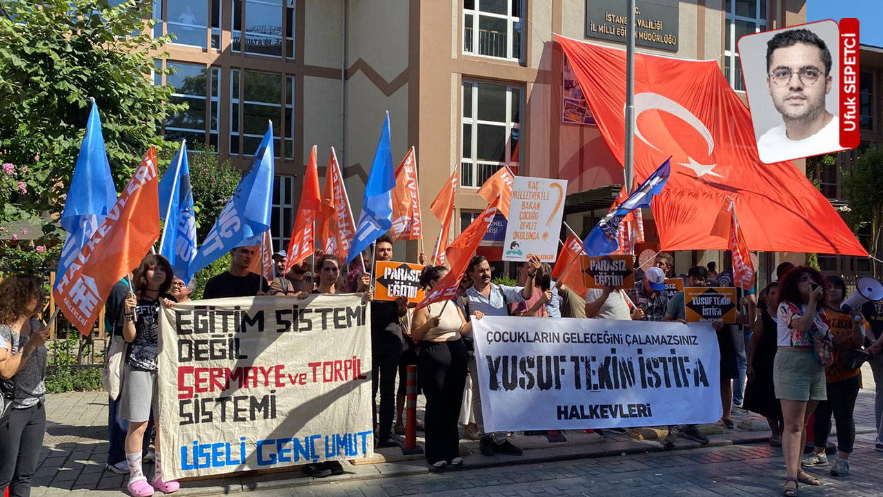 LGS skandalı İstanbul Milli Eğitim önünde protesto edildi: 'Bir kuşağın emeğinin gaspı’