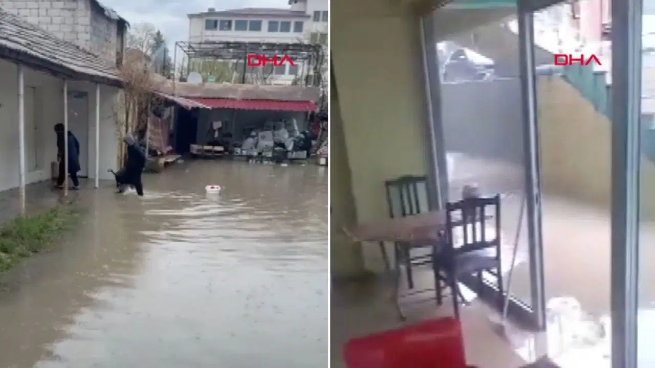 Hatay Reyhanlı’da sağanak felaketi: Ev ve iş yerleri sular altında!