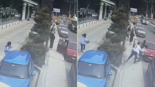 O anlar kamerada: Barışmak için eski sevgilisini çocuğa gasbettirmek istedi