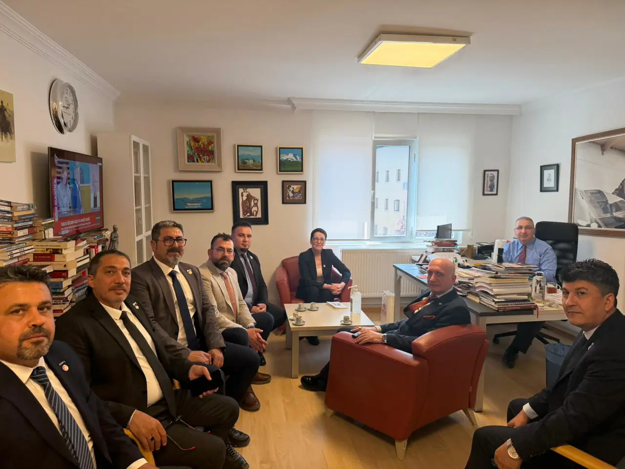 Genel Sağlık-İş ve Büro-İş’ten gazetemize destek ziyareti