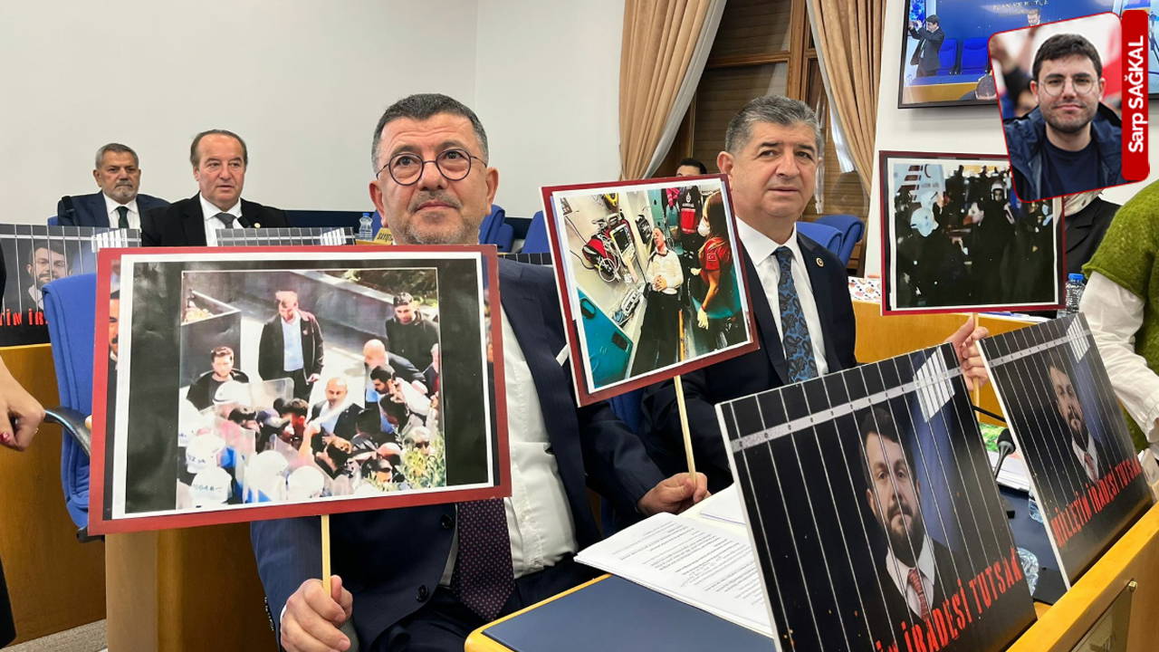 Bütçede 'Can Atalay' protestosu 