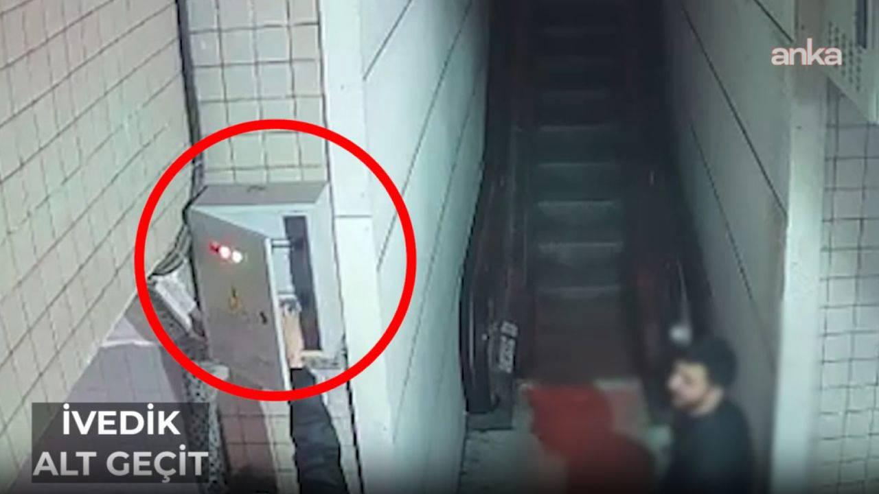 ABB görüntüleri paylaştı: Bir grup genç alt geçitin enerjisini kesmiş