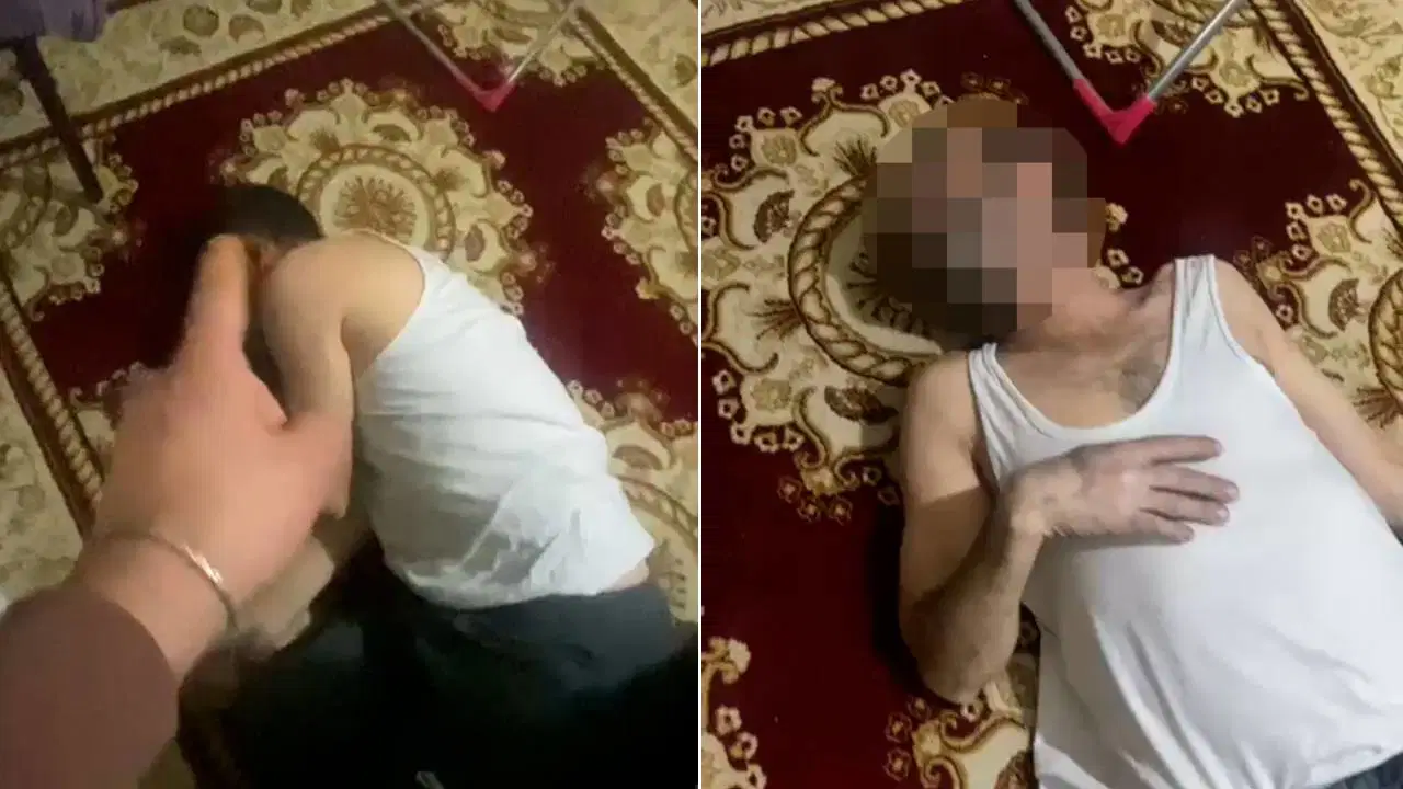 Babasını dövüp görüntüleri amcasına gönderdi!