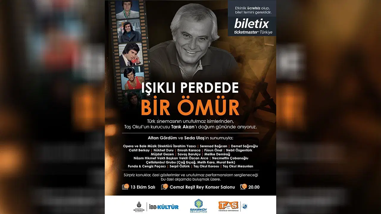 CRR’de Tarık Akan anması: Işıklı Perdede Bir Ömür
