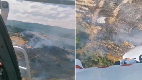 Bilecik'te tarım arazisinde korkutan yangın: Ekipler sevk edildi