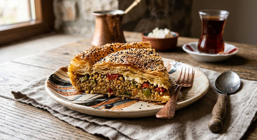 Alışılmışın dışında bir lezzet: Bulgurlu peynirli börek tarifi