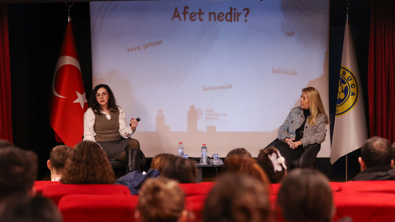 Buca’da geleceğin psikologlarına “afet” semineri