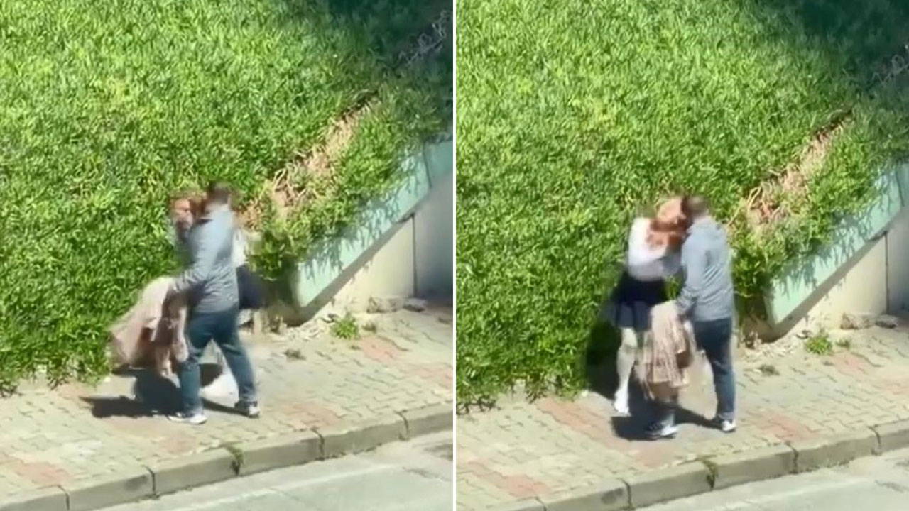 Maltepe’de sokak ortasında kadın döven saldırgan dehşeti: Müdahale etmek isteyenlere de saldırdı!