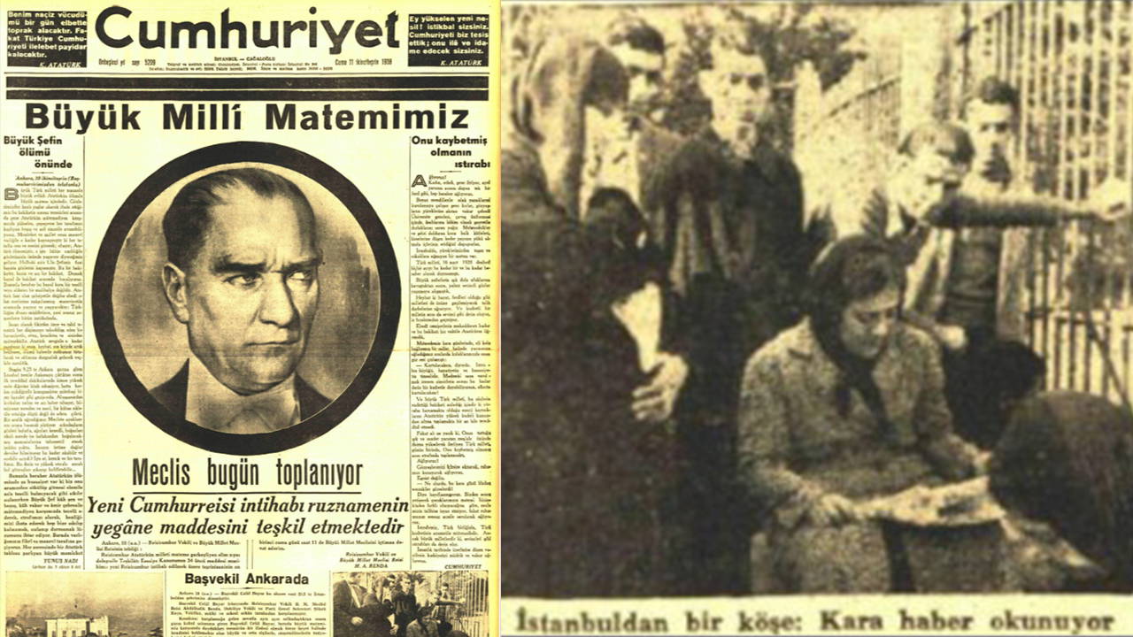 Cumhuriyet gazetesinde 10 Kasım’ın ardından