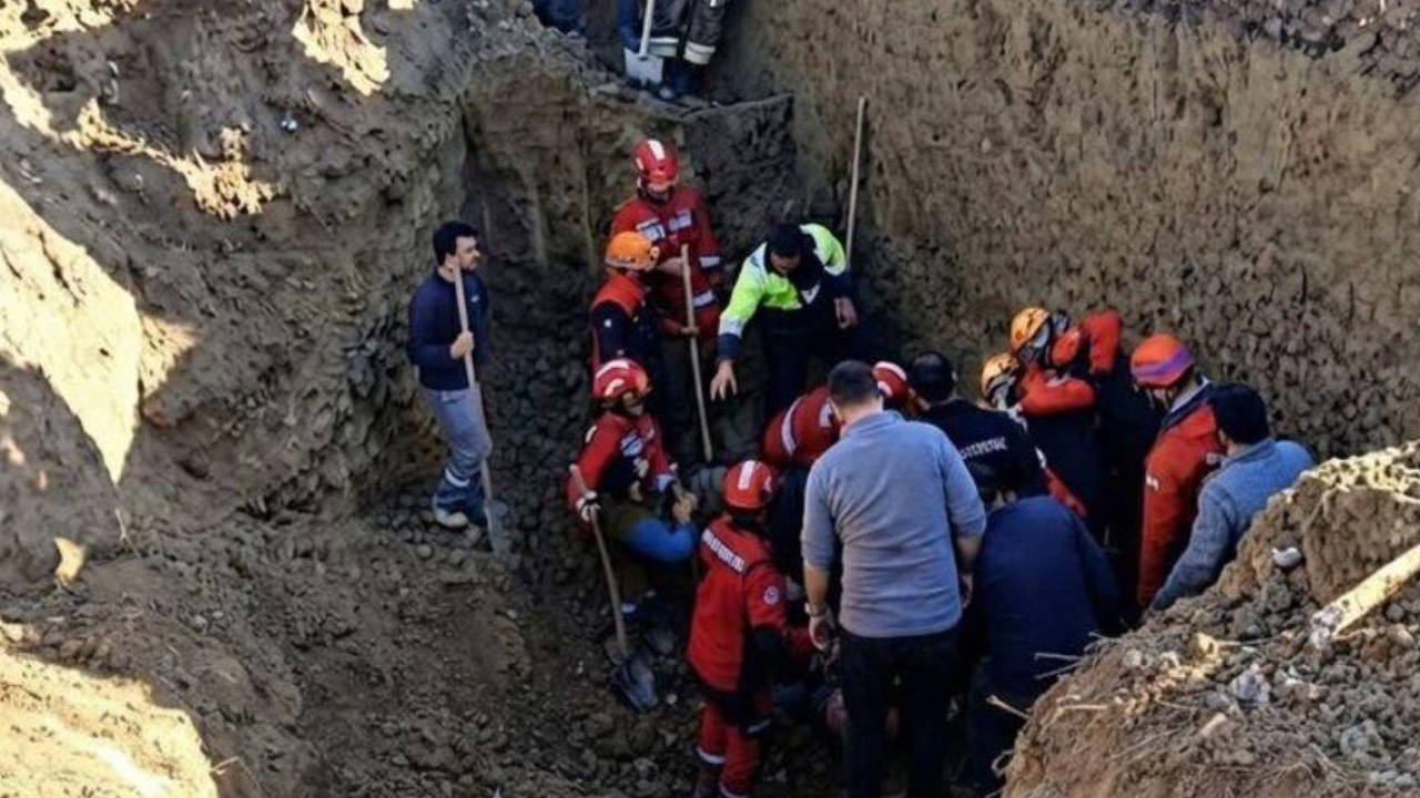 Ankara Polatlı'da drenaj çalışması sırasında göçük meydana geldi; muhtar Tufan Bahçeci hayatını kaybetti