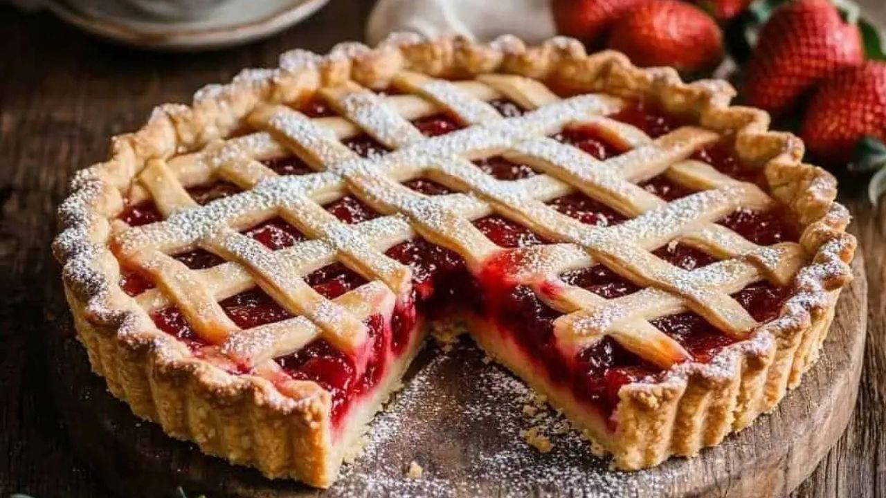 Çay saatlerinin vazgeçilmezi: Çilekli turta tarifi