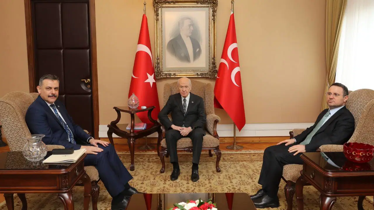 Mustafa Çiftçi ve Akın Gürlek'ten Bahçeli'ye ziyaret