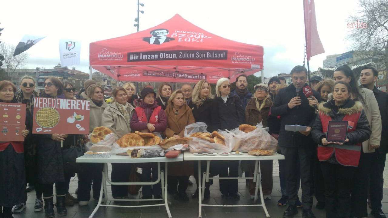 CHP'den Beşiktaş'ta 'hayat pahalılığı' eylemi: Adalet sadece mahkeme salonlarında değil, mutfakta da gerekir