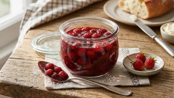 Mayhoş tadıyla kahvaltıların favorisi: Dağ çileği reçeli tarifi