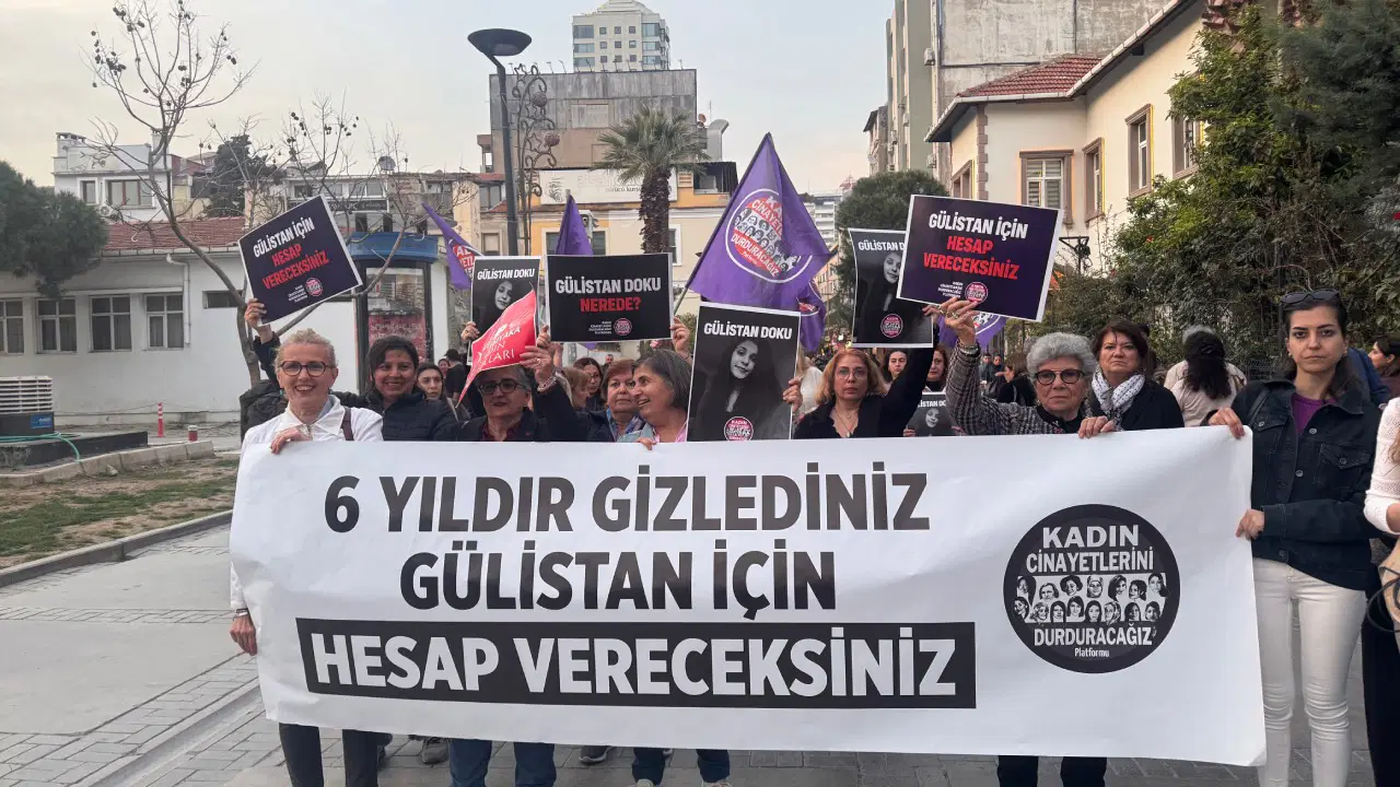 İzmir’de kadınlardan Gülistan Doku çağrısı: ‘Ucu nereye giderse gitsin bu dosya sonuna kadar aydınlatılmalı’