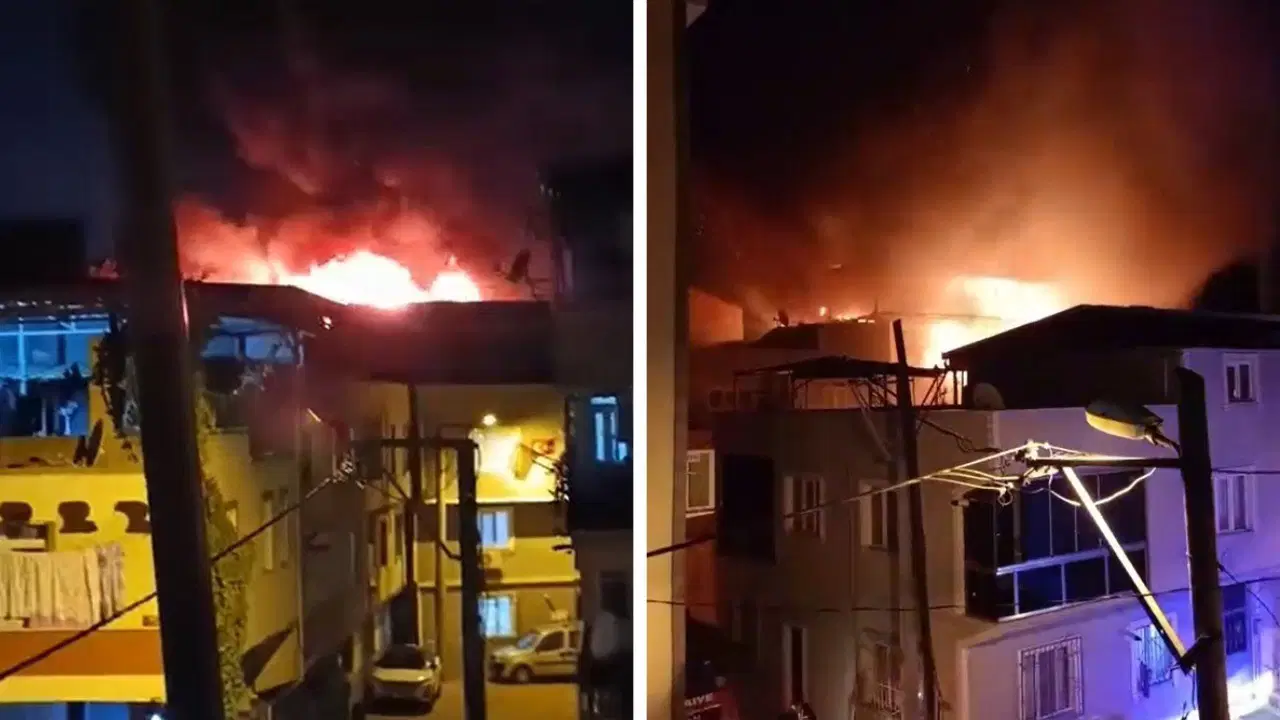 3 katlı binada yangın! Bitişiğindeki 4 katlı binaya sıçradı