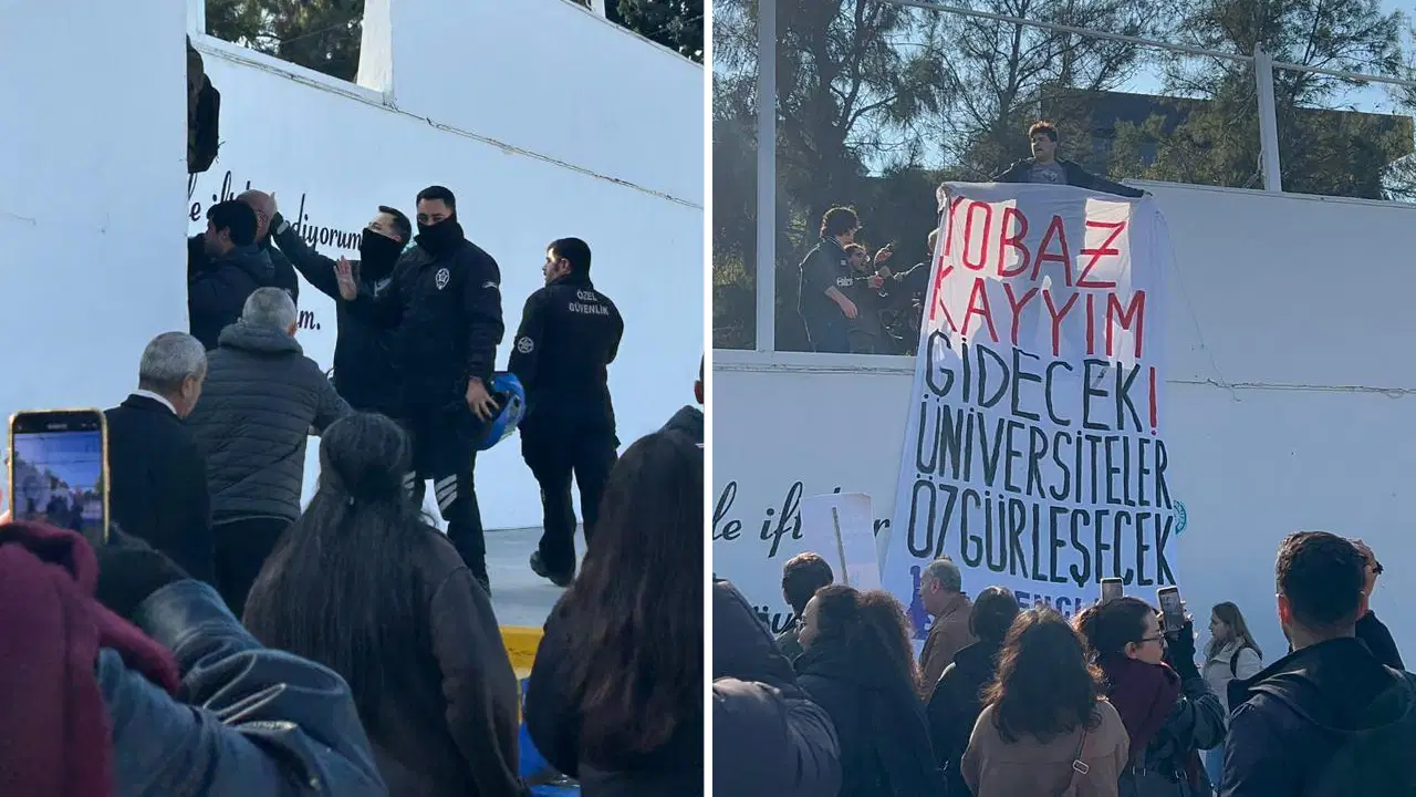 Ege Üniversitesi'nde 'tarikatçı rektör' isyanı: Özel güvenlikten müdahale!
